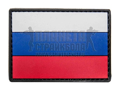 детальное фото Нашивка Zlo "Флаг Россия" пвх интернет-магазин "Планета страйкбола"