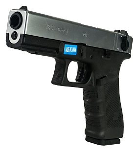 Пистолет WE Glock 18 gen.4 хром, сменные накладки (we-g002b-sv)