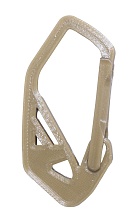 Карабин Strike малый 80мм, пластик, песочный