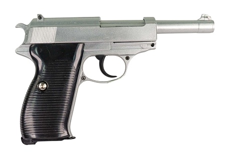 детальное фото для раздела Galaxy Пистолет Walther P38 спринг, хром (g21s), не стреляет (уценка) интернет-магазин "Планета страйкбола»