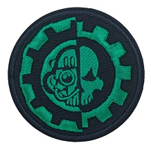 детальное фото Нашивка Strike "Warhammer 40000. Адептус Механикус / Adeptus Mechanicus" 75 мм интернет-магазин "Планета страйкбола"
