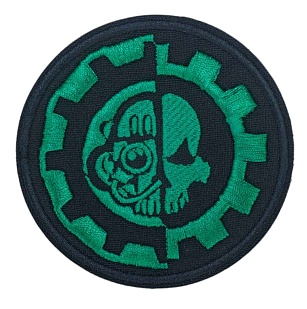 детальное фото Нашивка Strike "Warhammer 40000. Адептус Механикус / Adeptus Mechanicus" 75 мм интернет-магазин "Планета страйкбола"