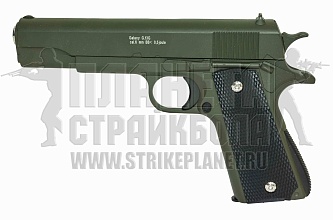 фото детально galaxy пистолет colt m1911 a1, спринг, олива (g13g) интернет-магазин "Планета страйкбола"