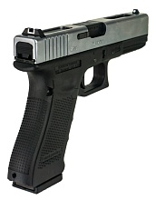 Пистолет WE Glock 18 gen.4 хром, сменные накладки (we-g002b-sv)