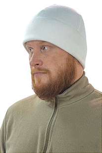 Шапка Strike Хелико-300 флис, размер 56, белая