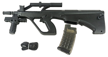 Автомат Snow Wolf Steyr AUG с прицелом и ремнем, черный (sw-020tabk)