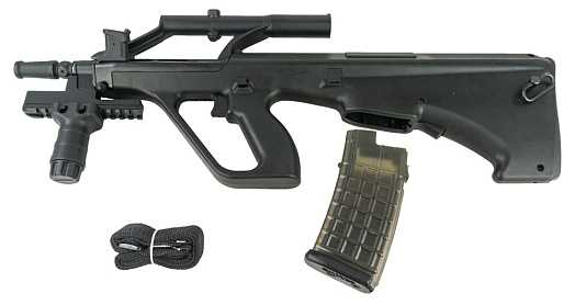 Автомат Snow Wolf Steyr AUG с прицелом и ремнем, черный (sw-020tabk)