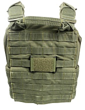 Патч панель стропа Strike 50х70 мм липучка велкро на MOLLE для нашивок / шевронов, олива