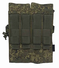 Подсумок Strike под 4 магазина АК двойной с клапаном, цифра кордура