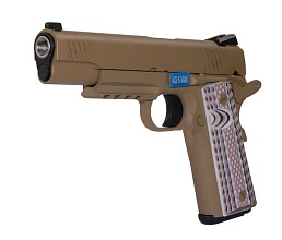 Пистолет WE Colt M45A1, greengas, tan (we-e015-tan)