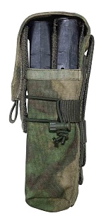 Подсумок Strike под 2 магазина АК с клапаном, A-TACS Camo кордура