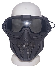 Маска с вентилятором, черная