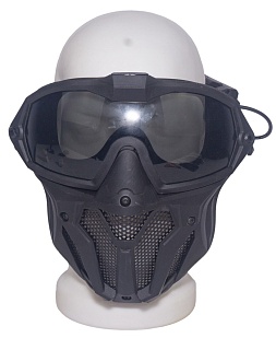 Маска с вентилятором, черная