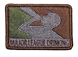детальное фото Нашивка Zlo "Major league drinking" tan интернет-магазин "Планета страйкбола"