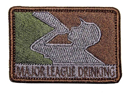 детальное фото Нашивка Zlo "Major league drinking" tan интернет-магазин "Планета страйкбола"