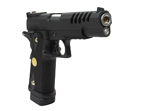 WE Пистолет Colt Hi Capa 5.1, greengas перфорированный кожух, WE-H002