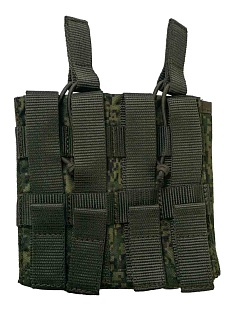 Подсумок Strike под 2 магазина АК / AR без клапана, цифра кордура