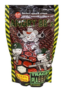 детальное фото для раздела Шары Angry 0.30г. 3300шт. трассерные зеленые (ag-030trg) интернет-магазин "Планета страйкбола»