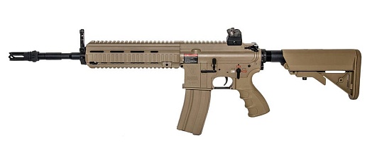 фото детально g&g автомат hk416 long ebb, tan (tgr-418-lng-dbb-ncm) интернет-магазин "Планета страйкбола"