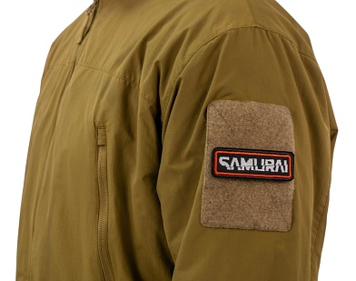 Нашивка Strike "Cyberpunk 2077. Группа Самурай / Samurai. Надпись." 80х30 мм