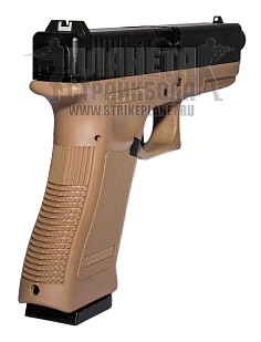 KJW Пистолет Glock 18, CO2, резьба под глушитель, tan (kp-18tbc.co2-tan)