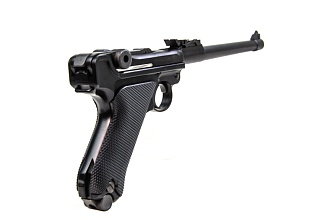 WE Пистолет Luger P-08 8", черный (gp403)