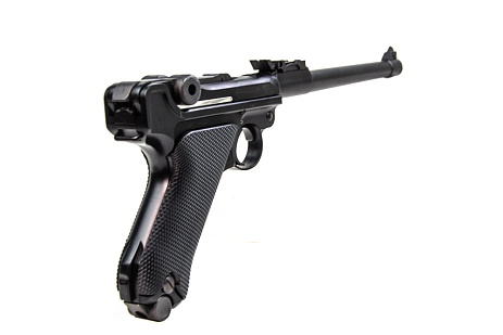 WE Пистолет Luger P-08 8", черный (gp403)