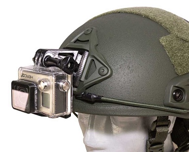 Крепление камеры GoPro Strike на шлем (Rhino / NVG) с винтом, длинное
