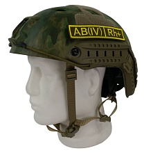 Нашивка Strike Группа крови AB (IV) Rh+, желтый олива