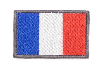 детальное фото для раздела Нашивка Флаг Франции 60x50 мм вышивка (Б/У) интернет-магазин "Планета страйкбола»