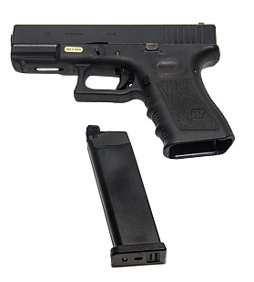 WE Пистолет Glock 19 gen.3, greengas (we-g003a-bk)