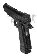 Galaxy Пистолет Colt Hi Capa с глушителем и ЛЦУ, спринг (g6a)