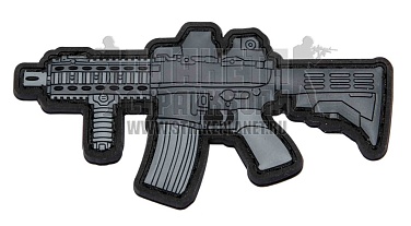 детальное фото Нашивка Zlo "M4" пвх черный интернет-магазин "Планета страйкбола"