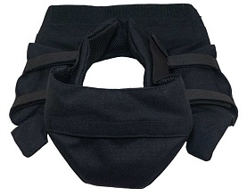 Защита шеи Strike, черный кордура