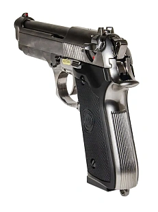Пистолет WE Beretta M92FS greengas хром (gp301sv)
