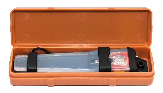 FMA Маячок красный Velcro Safety lite, черный (tb349)