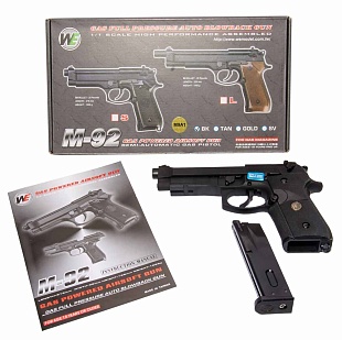 Пистолет WE Beretta M9A1 greengas (gp321)