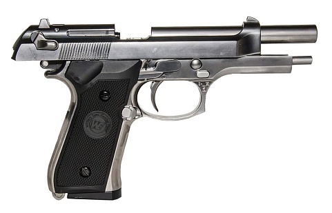 Пистолет WE Beretta M92FS greengas хром (gp301sv)