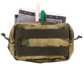Подсумок Strike утилитарный горизонтальный малый v1, A-TACS Camo прайм