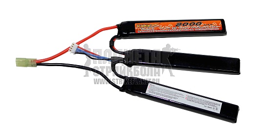 детальное фото для раздела Аккумулятор VB LiPo 11.1в, 2000мАч, 15С, 3 лепестка интернет-магазин "Планета страйкбола»