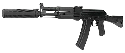 Глушитель Strike KAC QD быстросъемный с переходником -14 мм, 3D печать пластик