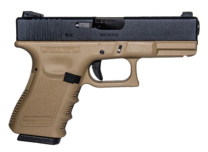 WE Пистолет Glock 23C gen.3, tan (gp620b-tan)