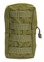 детальное фото для раздела Подсумок утилитарный molle, вертикальный, олива (Б/У) интернет-магазин "Планета страйкбола»