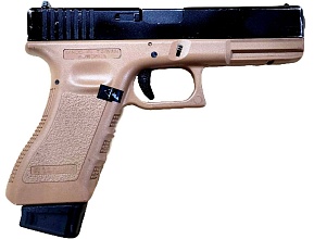 детальное фото для раздела Пистолет KJW Glock 18 green gas, tan (Б/У) интернет-магазин "Планета страйкбола»