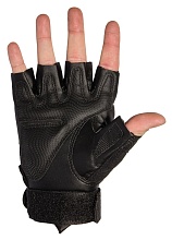 Перчатки полпальца черные XL (ws27554b xl)