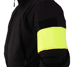 Повязка Strike свой-чужой с велкро панелью под шеврон, оранжевый, желтый