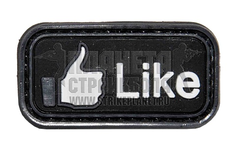 детальное фото Нашивка Zlo "Like" пвх черный интернет-магазин "Планета страйкбола"