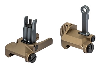 фото Комплект мушка и целик Big Dragon KAC Style MK18, tan (bd3838a) интернет-магазин "Планета страйкбола"