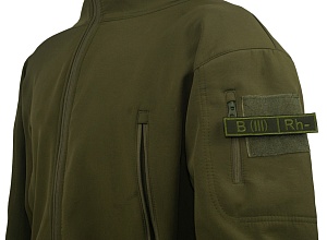 Нашивка Strike Группа крови B (III) Rh-, олива