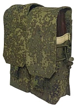 детальное фото Подсумок Strike под 4 магазина АК двойной с клапаном, цифра кордура интернет-магазин "Планета страйкбола"